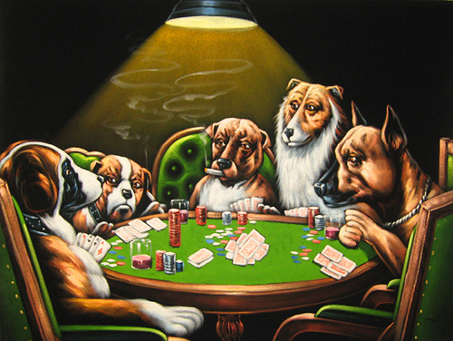poker painting
